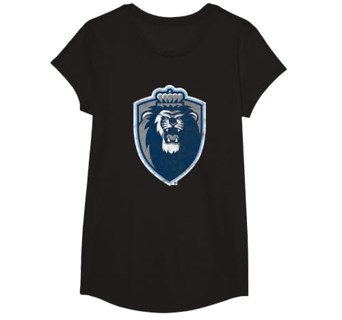 Old Dominion University ODU Monarchs Distressed Primary T-Shirt, Girls, Black, Medium