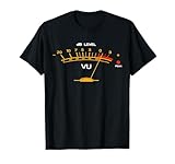Volume VU Meter Vintage Audio Engineer Recording Studio T-Shirt