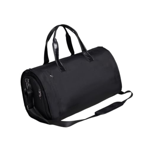 Yiju Garment Duffel Bag Strap for Men Women Multipurpose Shoulder Handbag Large Portable Overnight Men's Garment Bag, Brown Polyester - Main Image