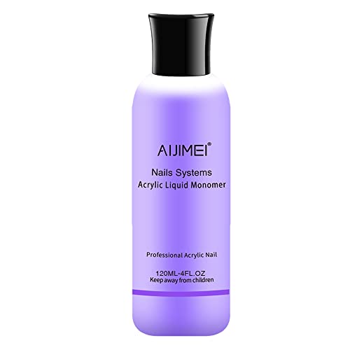 Monomère acrylique liquide 120 ml 113,4 g pour poudre acrylique, monomère liquide pour ongles en acrylique, poudre et liquide Cover