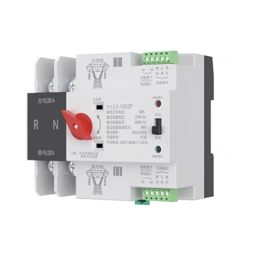 Disjoncteur inverseur 220V triphasé 2P avec basculement sécurisé 16A