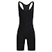 YiZYiF Men's Wrestling Singlet Softsuit with Classic Style One Piece Underwear Black Medium