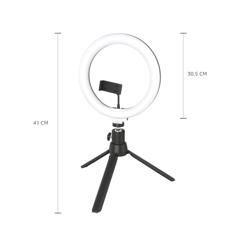 Amazon Basics 12-inch RGB Ring Light with Mini Tripod Stand | 18 RGB Colour Patterns | Dimmable Lighting for YouTube, Photoshoot, Video, Livestreaming, Makeup & Vlogging - Image 8