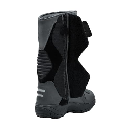 Image of Raida Explorer Motorcycle Boots | Ankle, Shin, & Heel Protection | Memory Foam Insole | Leather (Grey, 7)