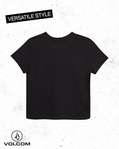 Image of Volcom Girls Shirts - Casual Crewneck Short Sleeve Graphic Tee Trendy Tops - Breathable Girls Summer Clothes