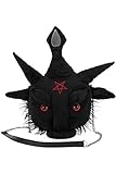 Killstar Dark Lord Baphomet Goat Gothic Plush Stuffed Animal Handbag KSRA002769