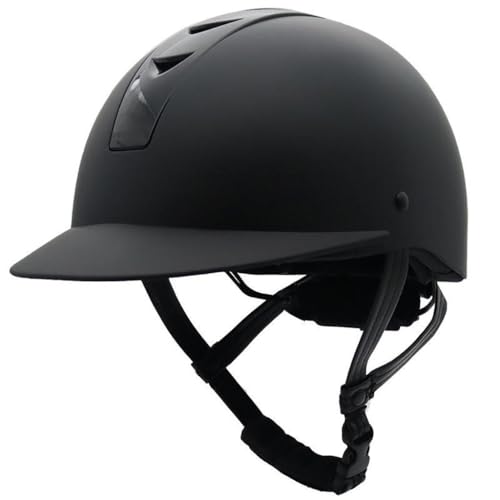 NIKSHI Horse Riding Sport Helmets Adjustable Vented Lightweight Horse Riding Sport Helmets, Suitable for Men Women And Children Equestrian Equipment, black-M(54-58cm)
