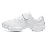 TWDKCHER Cheer Shoes Girls White Youth Cheerleading Shoes Dance Athletic Training Breathable Dancing