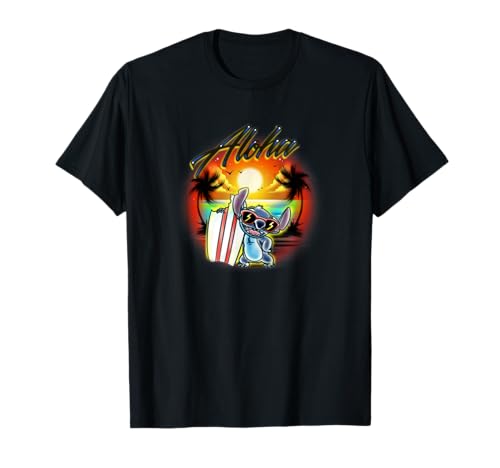 T-shirt Stitch Aloha Surf coton anti-déformation pour éviter la chaleur