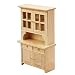 Washranp Maison de poupée miniature à monter soi-même, mini bibliothèque en bois, modèle de jouet à échelle 1/12, meuble de maison de poupée pour enfants – Couleur bûche