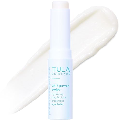 TULA 24-7 Power Swipe Hydrating Eye Balm | Dark Circle Treatment, Instant Brightening, Portable | 0.23oz