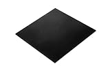 MATNIKS Nitrile Rubber Sheet (NBR) Heavy Duty, Oil Resistant, Hardness Shore A60 Black Smooth, 12x12