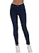 heipeiwa Womens Winter Jeans Thick Skinny Pants Fleece Lined Slim Stretch Warm Jeggings Blue