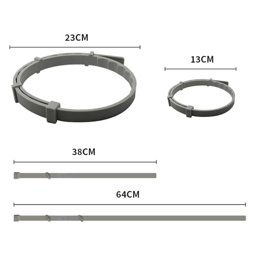 Zeckenhalsband für Hunde und Katzen Flohhalsband Antibellhalsband Katze – 100% Naturlatex – Wasserdicht & Verstellbar – Bis zu 8 Monate Schutz – Mückenabwehr & Flohschutz(Grau, 63,5 cm)
