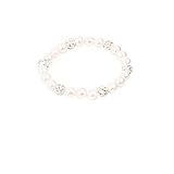 RUNXINTD Baby Girl Gift Children Jewelry Freshwater Pearl Bracelet for 2-11Years Baby Girl Christening Bracelet (5-11 Years old)… white