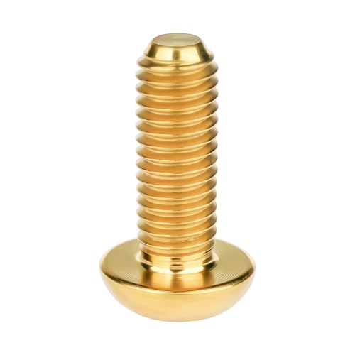 Image of Titanium Bolt M3 8 10 12 15mm Allen Key Head Screws for Bicycle Pack of 4 (Gold, M3x15mm)