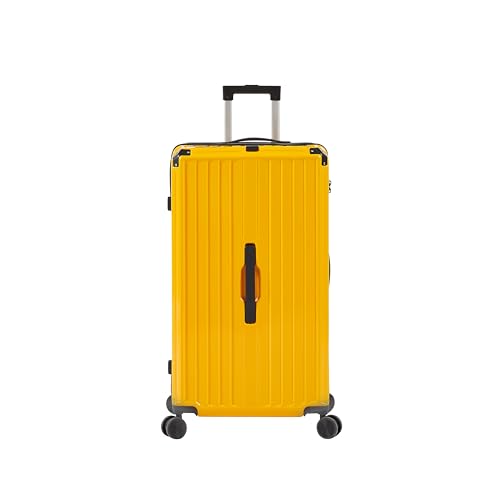 GOWE Luggage Set 4 pcs (20"/24"/29"/Travel Bag), PC+ABS Lightweight Luggage with Collapsible Cup Holder, 360¡ã Silent Spinner Wheels, TSA Lock, Yellow2