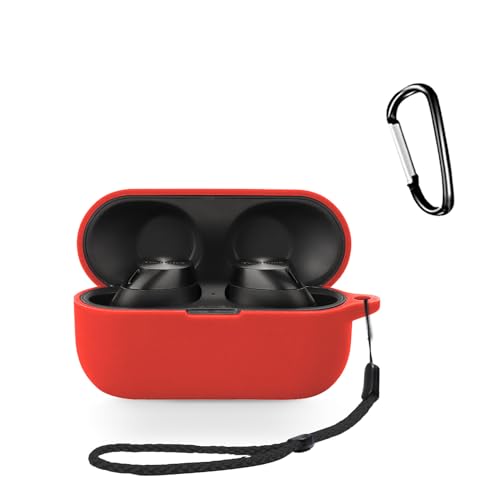 パナソニック(Panasonic) Technics EAH-AZ60M2 用 ケース 全面保護カバー シリコンケース カラビナ付き+ストラップ付き 【HUKWIMO】 カラビナ付き 耐衝撃 防水 防塵 装着充電可能 全面保護 キズ防止 Technics