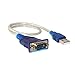 SF Cable, 1 ft USB to Serial RS232 DB9 Adapter with Screw (Prolific Chipset)