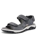 Ultra doux ARA Homme Gino Sandale, Couleur : Gris Jean, 45 EU