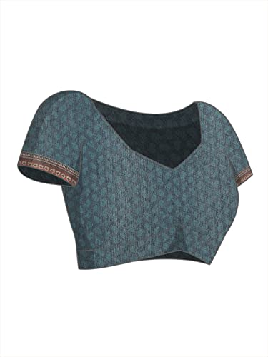 Image of Amazon Brand - Anarva Women's Kalamkari Saree With Blouse Piece