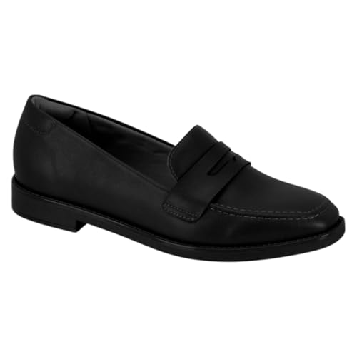 Mocassim Feminino Beira Rio Casual Confortável Macio Leve para Trabalho e Dia a Dia (Preto, BR, Adulto, Numérico, 37)