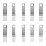 TOVINANNA 10 Stück Batteriepoladapter aus Stahl für Aa und 9v Batterien mit Hoher Leitfähigkeit Allgemein Kompatibel für Elektronische Geräte und LED Taschenlampen Silberfarben