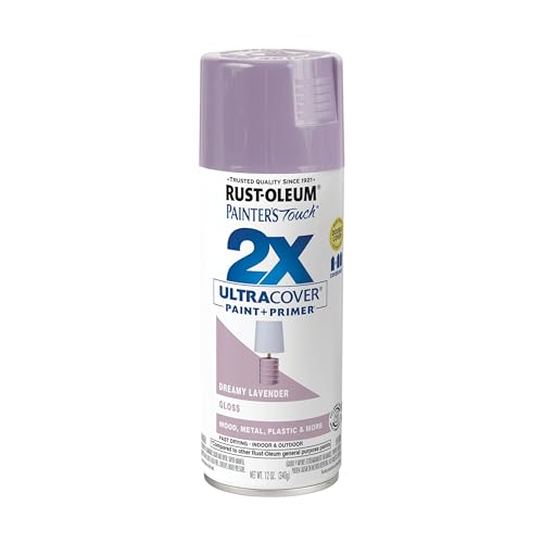 Rust-Oleum 366991 Painter's Touch 2X Ultra Cover Spray Paint, 12 oz, Gloss Dreamy Lavendar