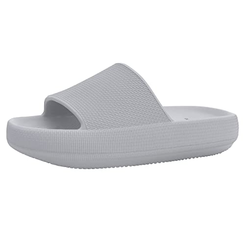 shevalues Pillow Soft Slide Sandals for Women Men Non-Slip Shower