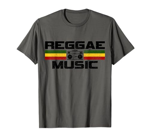 Reggae Rastafari Rasta Regalo Música Jamaica Camiseta