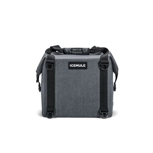 Icemule Traveler Backpack Cooler – Removable Butterfly Straps, 100% Waterproof, 24+ Hours Cooling, Soft Sided Cooler For Hiking, Camping & Picnics, 25 Liter, Fits 20 Cans + Ice, Snow Grey #TOP29
