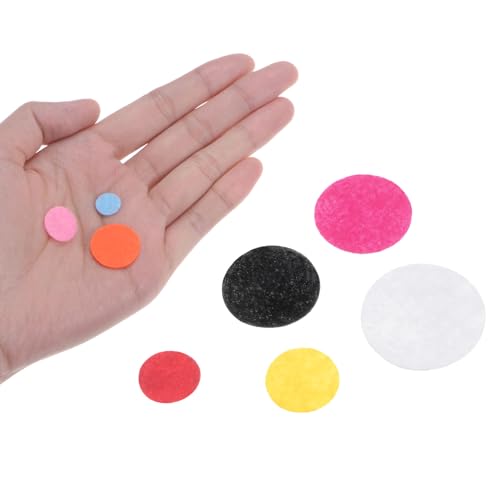 sourcing map 100 Stück Runde Bastelfilz 40mm, Filzkreise Handwerk Filz Pads Vliesstoff Filzkissen für Nähen, DIY Projekt, Bastelarbeiten, Handwerk, Decoration (Weiß)