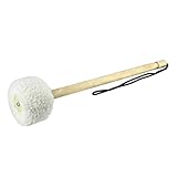 IKN 1pcs Gong Mallet Small 5545-Wood Core,Wool