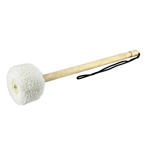 IKN 1pcs Gong Mallet Small Head 5545-Wood Core,Wool