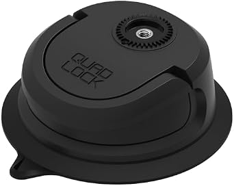 Quad Lock 360 Base - Suction Base, Repositionable & Lever-Actuated, Multi-Surface & Temperature Resistant, Ideal for Vehicles & Outdoor Use