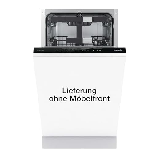 Gorenje GV583C10 Vollintegrierbarer Geschirrspüler, 45cm, 10 Maßgedecker, TotalDry automatische Türöffnung, ExtraHygiene, vollständiger Überlaufschutz, Spültemperatur bis 65°C
