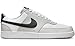 Nike Men's Court Vision Low Shoes Sneaker, Grey Fog/Black-White, 8.5