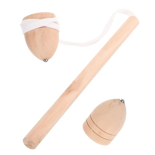 Yardwe 1 Set Gyro Traditional Chinese Spinning Tops Funny for Hand Eye Coordination Portable Educational Play for Parent Interaction