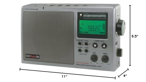 image for C. Crane CC Radio-2E Enhanced Portable AM FM Weather and 2-Meter Ham B