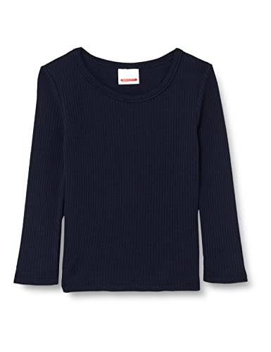 Damart Mixte enfant T-shirt Côte Richelieu Fine, Col Rond Sous vêtement, Marine Foncé, 4 ans EU
