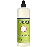 Mrs. MEYER'S Clean Day Liquid Dish Soap, Cruelty Free and Non-Toxic, Lemon Verbena Scent, 16 oz- Pack of 6