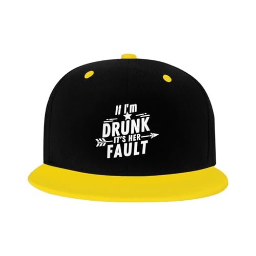 If I'm Drunk It's Her Fault Toddler Hat Sun Protection Baby Boy Kids Baseball Cap for Outdoor Beach