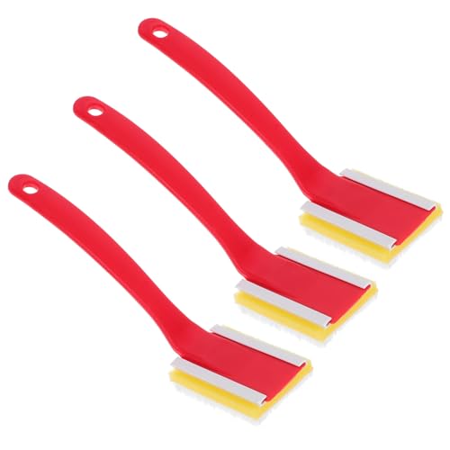 Ipetboom Juego de 3 Pinceles para Bordes de Pintura de Paredes Cerdas de Nailon Resistentes Mango Plástico Ergonómico Adecuado para Esquinas Techos y Detalles Pintura Doméstica