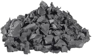 – 100% Wire-Free Premium Grade Nugget Rubber Mulch for Landscaping | Garden Mulch for Playground Safe for Kids & Pets, Ultra Durable | Gray, 20 Lb (0.8 Cu Ft)