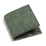 革職人 Margot (マルゴー) 二つ折り財布 ホックなし マチなし メンズ 本革 薄型 薄い コインケース イタリア レザー ウォレット MG007 DGR (ダークグリーン)