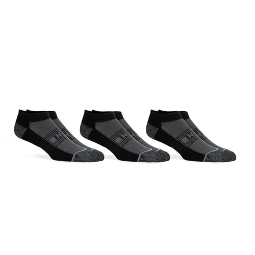 WORN Low-Show Ankle Socks – Moisture-Wicking Performance Merino, All Day Dry, Soft & Durable for Daily Wear, Men & Women (3 Pack, Black, Large)