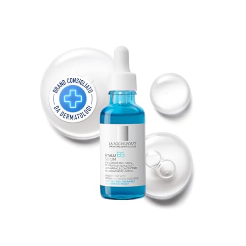 La Roche Posay Hyalu B5, Siero Concentrato Anti-Rughe, Per Tutti i Tipi di Pelle, Effetto Rimpolpante e Riparatore, Pelle Luminosa, Con Acido Ialuronico, Vitamina B5 e Madecassoside, 30 ml