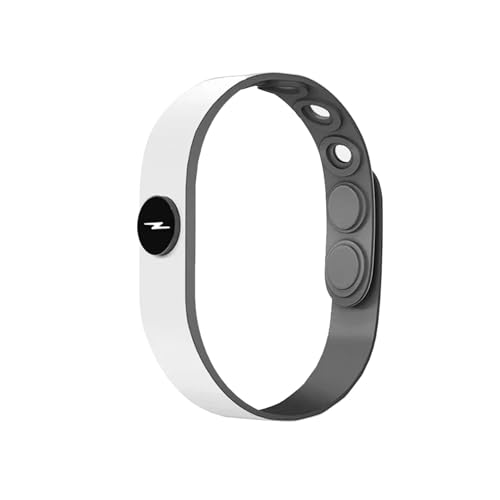 Bracelet anion en silicone blanc design élégant et waterproof réglable