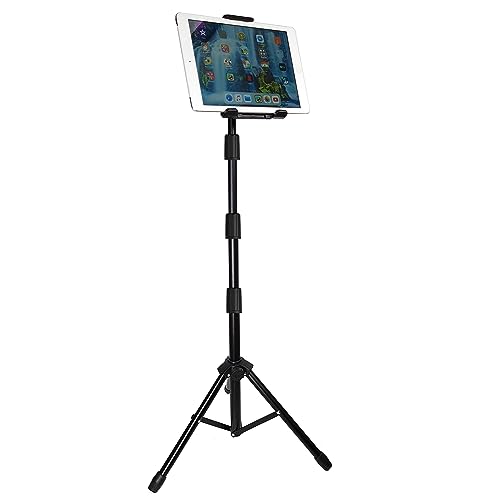 Image of BROLAVIYA Mobile and Tablet Tripod Floor Stand for Home Office Stage for All 4~10.5 Diagonal inches Display Devices