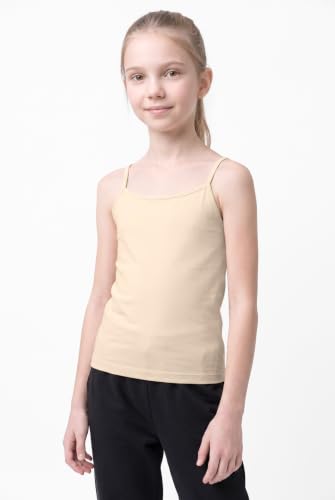 Image of Kurve Girl's Sleeveless Tank Top - Stretch Undershirts Cami Camisole, UV Protective Fabric, Rated UPF 50+ (Made in USA)